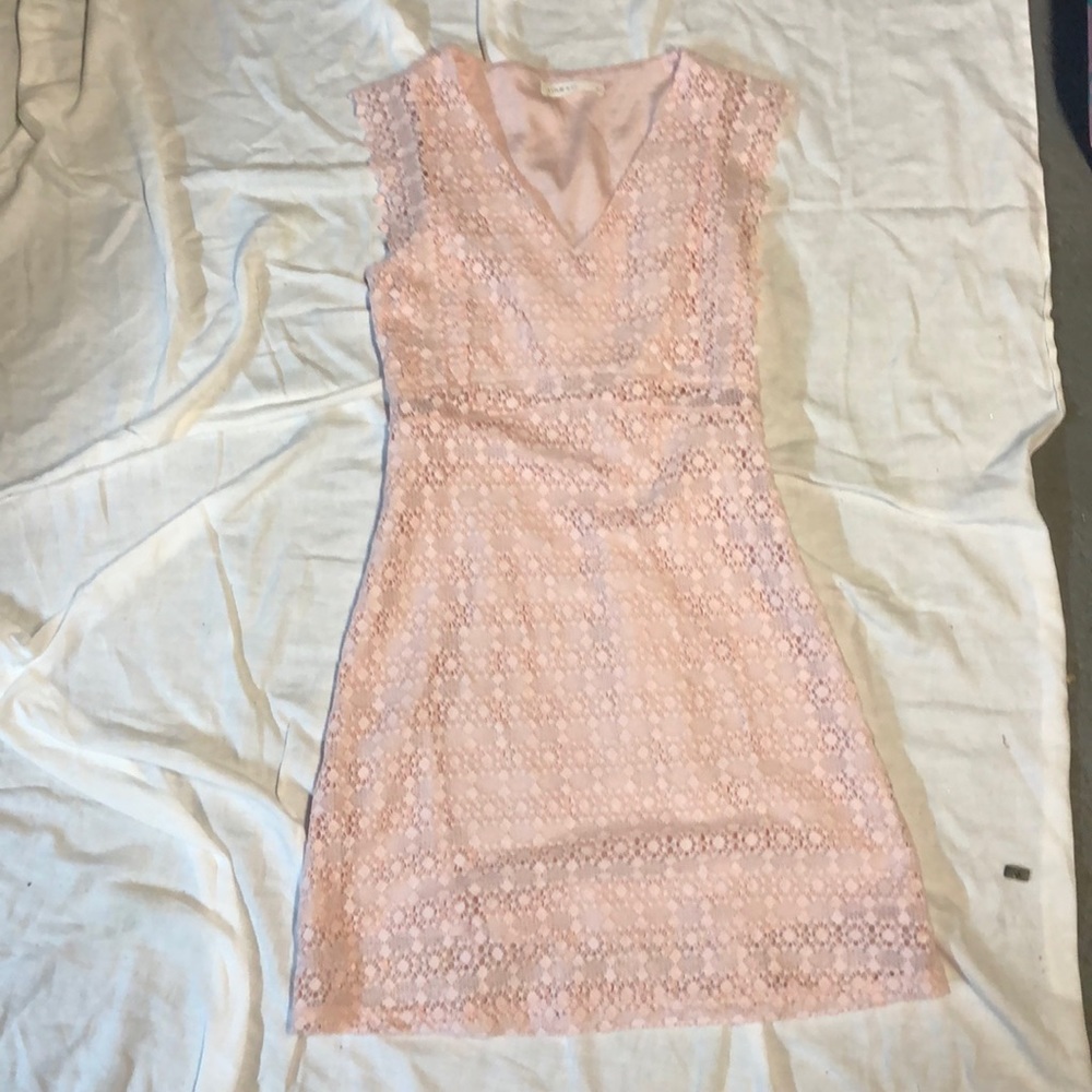 Pink midi dress